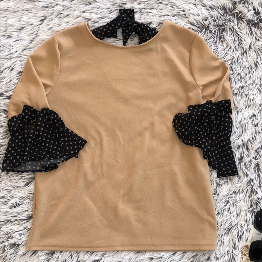 Like New Black And Tan Blouse